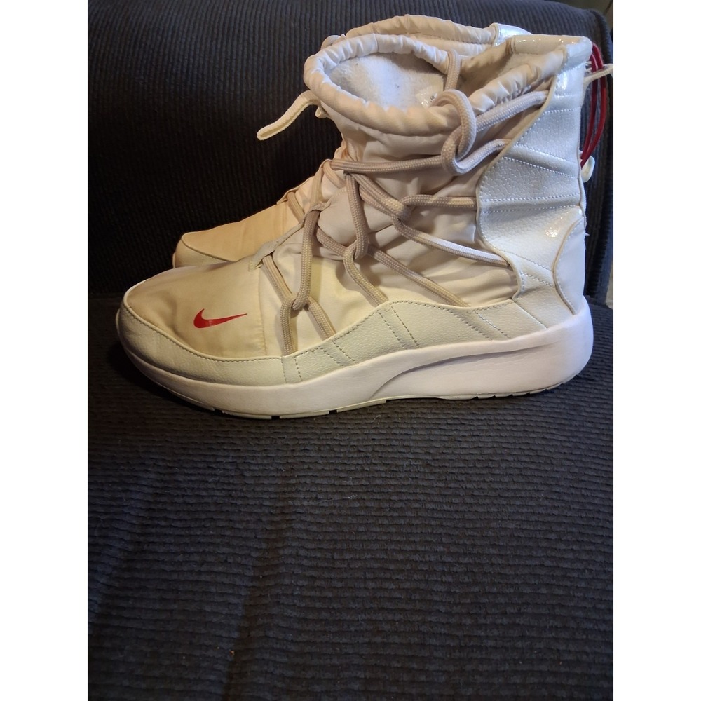 Nike Tanjun High Rise Women's Sneaker Boots‎ Phantom Gym Red Desert Sand 10.5